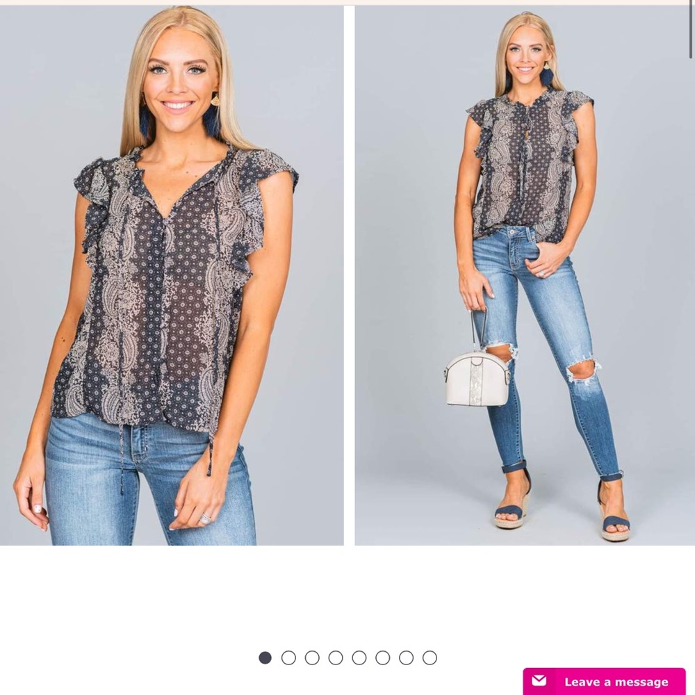 Adorable Paisley Blouse